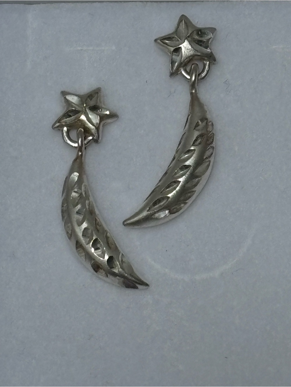 Vintage 925 HAN Shooting Star Earrings